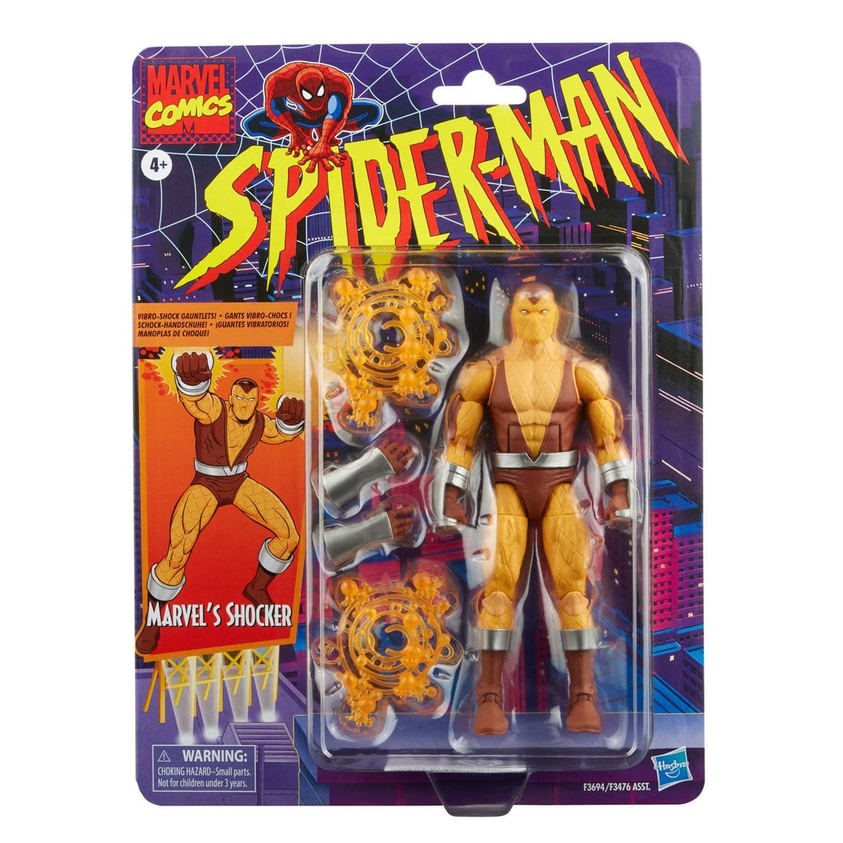 Spider-Man Retro Marvel Legends Shocker 6-inch Action Figure - Pop-O-Loco - Hasbro