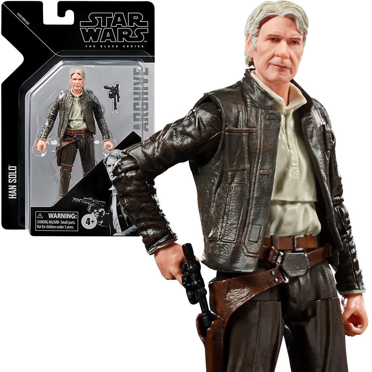 Star Wars The Black Series Archive Han Solo (The Force Awakens) 6-Inch Action Figure Pop-O-Loco
