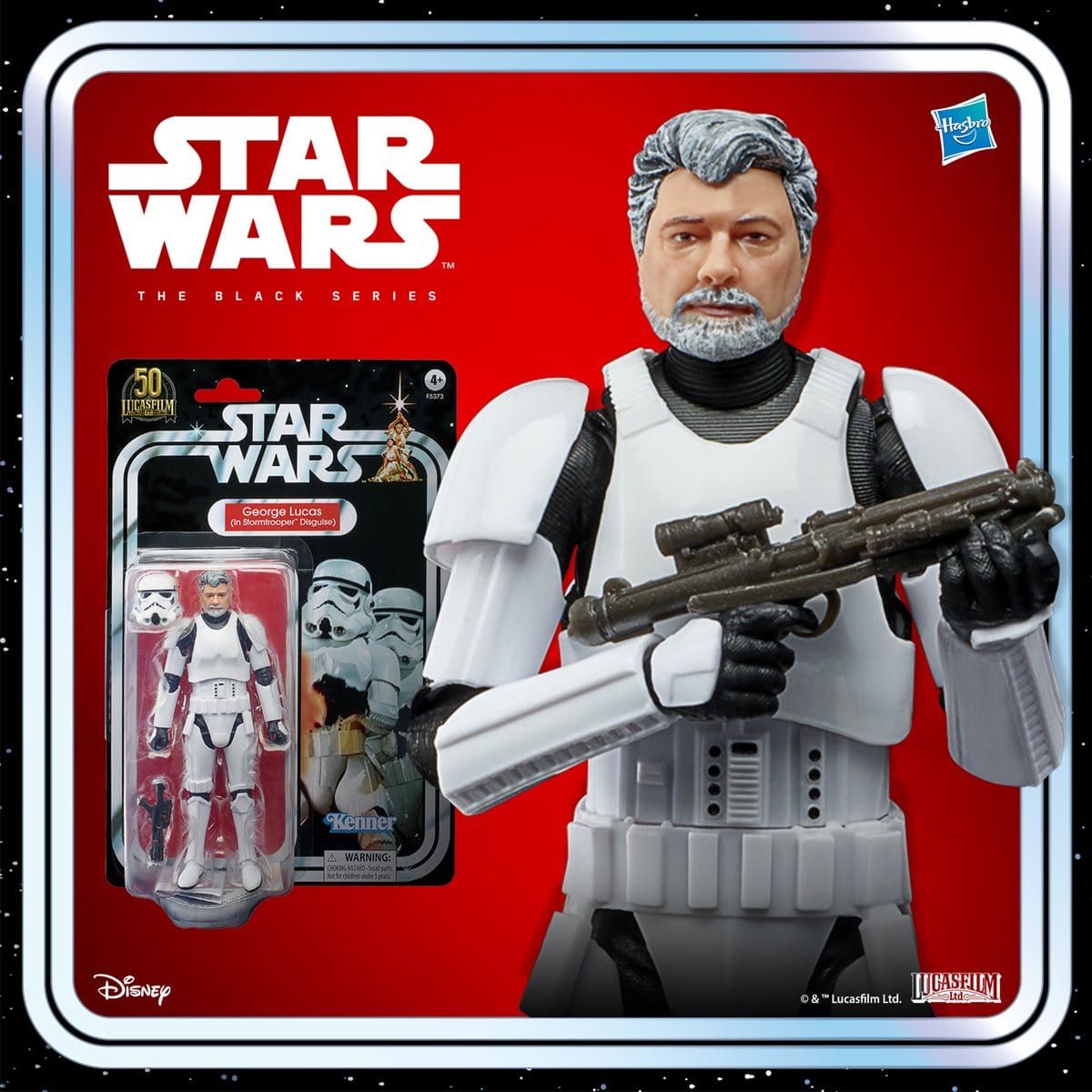 Star Wars The Black Series George Lucas (in Stormtrooper Disguies) 6-inch Action Figure - Pop-O-Loco - Hasbro