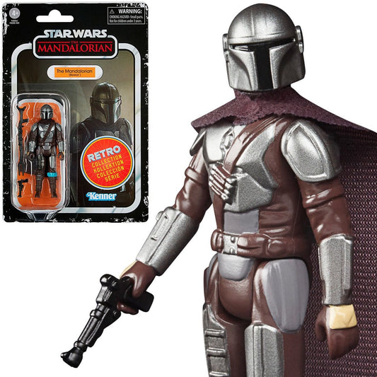 Star Wars The Retro Collection The Mandalorian (Beskar) 3 3/4-Inch Action Figure Pop-O-Loco