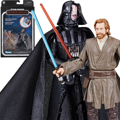 Star Wars the Vintage Collection Obi-Wan/Darth Vader Showdown 3 3/4 Action Figure Set - Pop-O-Loco - Hasbro Pre-Order
