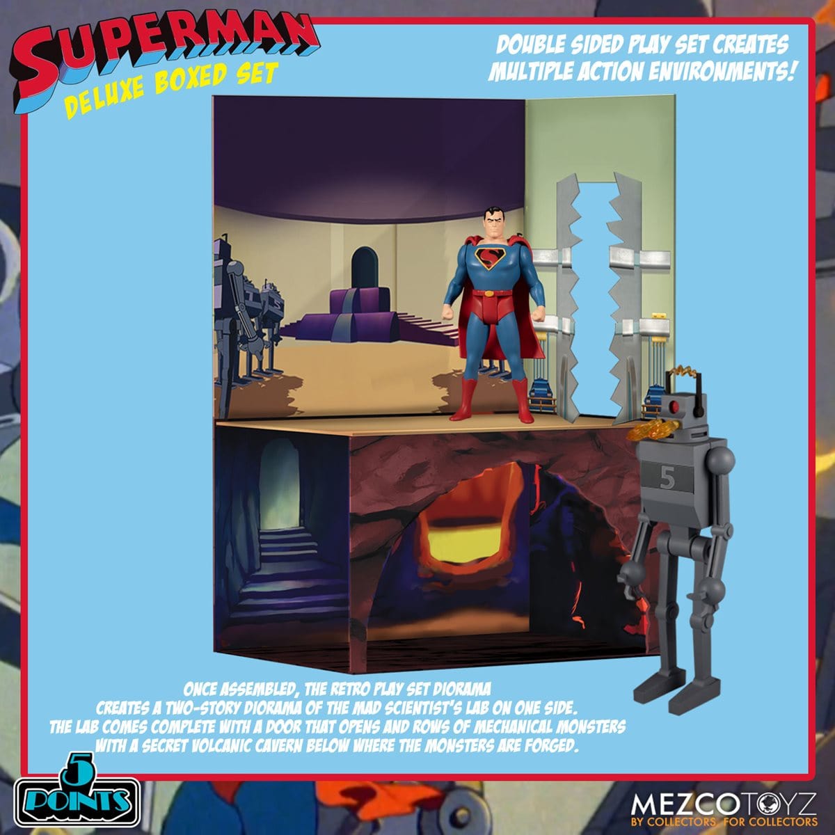 Superman - The Mechanical Monsters (1941): Deluxe Boxed Set - Pop-O-Loco - Mezco