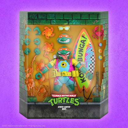 Teenage Mutant Ninja Turtles Ultimates Sewer Surfer Mike 7-Inch Action Figure Pop-O-Loco