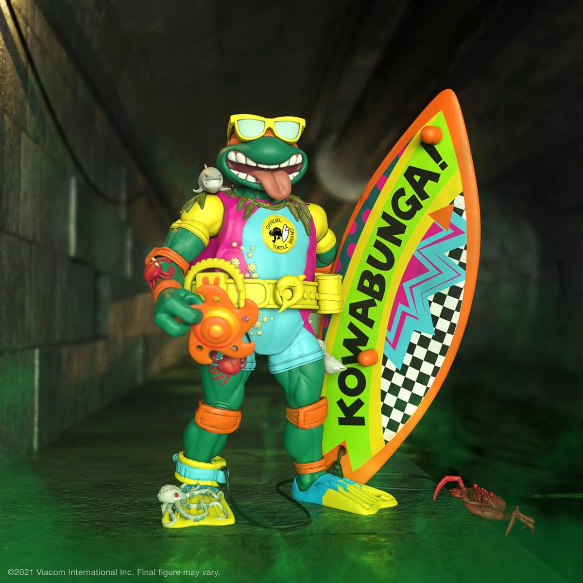 Teenage Mutant Ninja Turtles Ultimates Sewer Surfer Mike 7-Inch Action Figure Pop-O-Loco