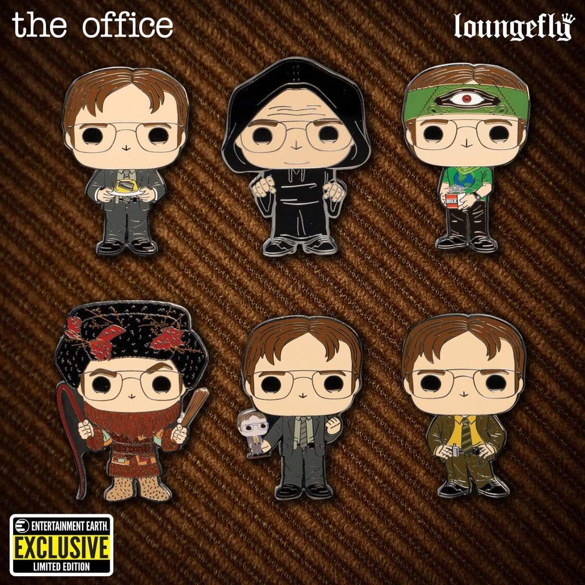 The Office Dwight Schrute Disguises Blind-Box Pop! Pin - EE Exclusive Pop-O-Loco