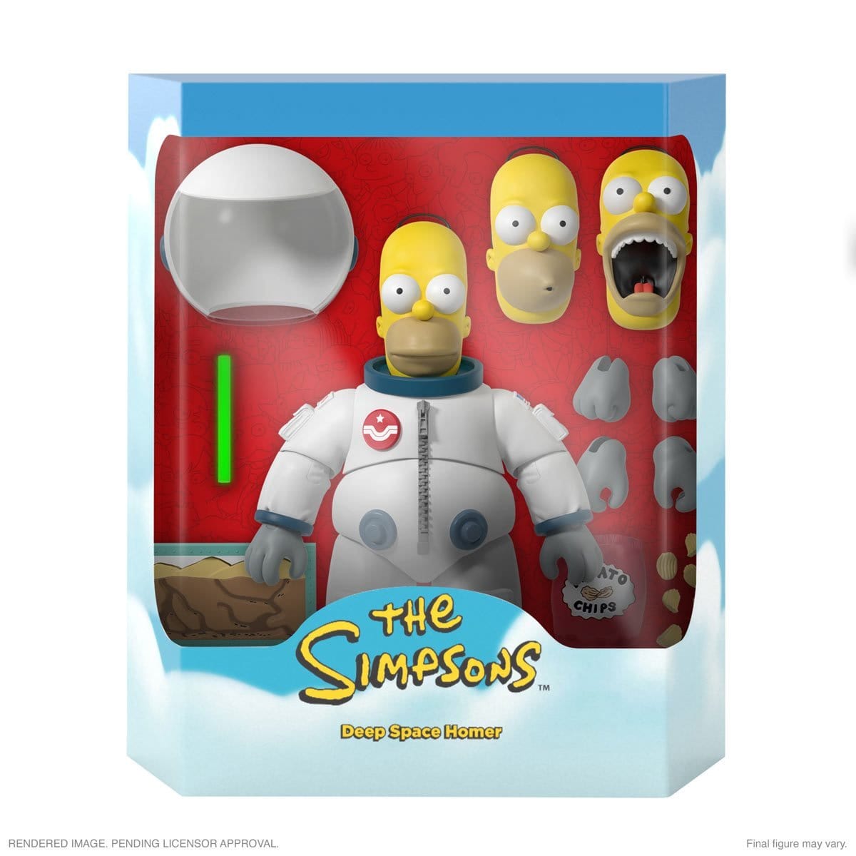 The Simpsons Deep Space Homer Super7 Ultimates 7-Inch Action Figure Pop-O-Loco