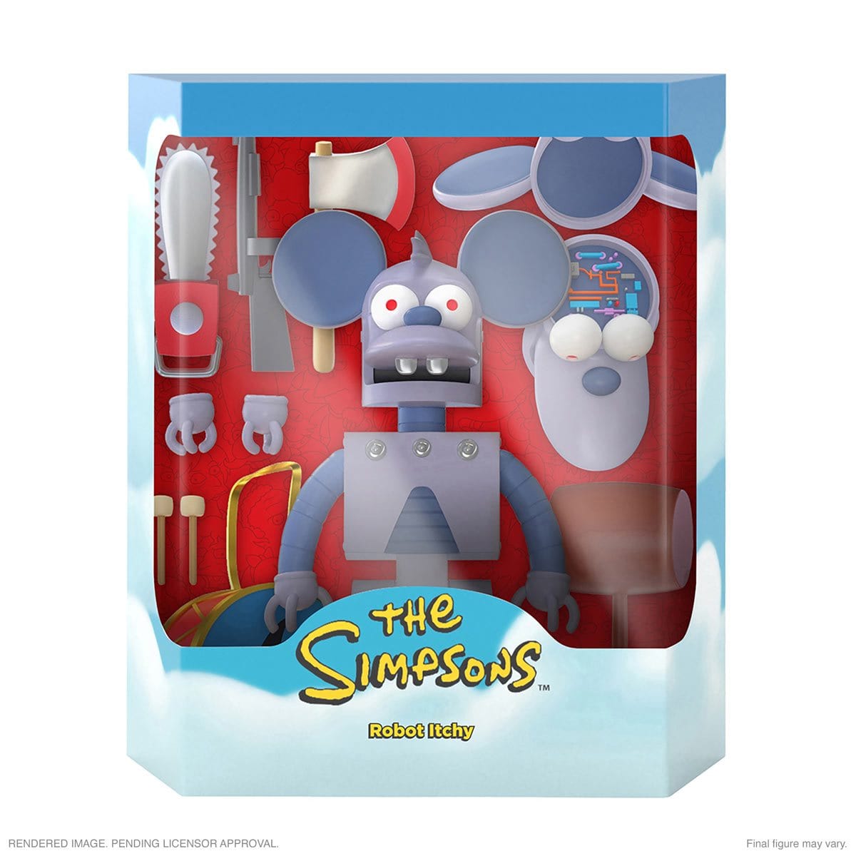 The Simpsons Robot Itchy Super7 Ultimates 7-Inch Action Figure Pop-O-Loco