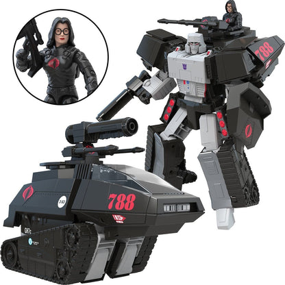 Transformers Collaborative G.I. Joe Mash-Up Megatron H.I.S.S. Tank with Cobra Baroness Figure Pop-O-Loco