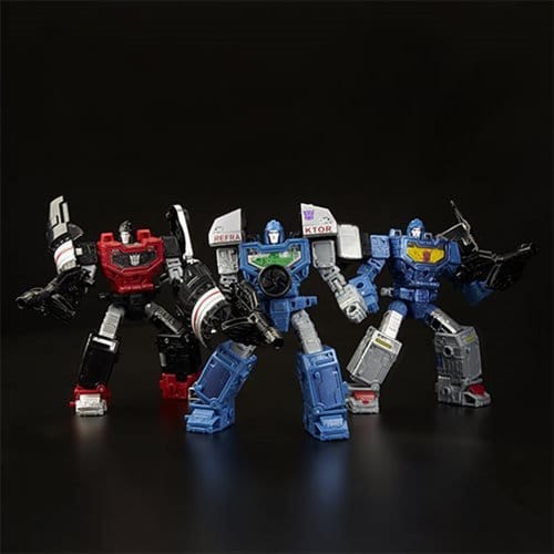 Transformers Generations War for Cybertron: Siege Deluxe Refraktor 3-Pack (G1 Toy Colors) - Exclusive Pop-O-Loco