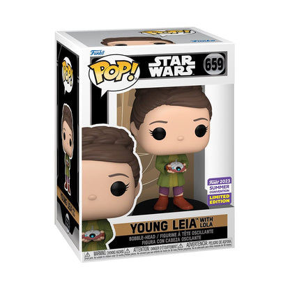 Young Leia with Lola Funko POP 2023 Summer Con Exclusive #659 Pop-O-Loco